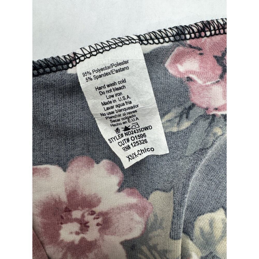 Windsor Black Floral Maxi Dress Boho Floral Cottagecore Evening Women's XS - Picture 8 of 8